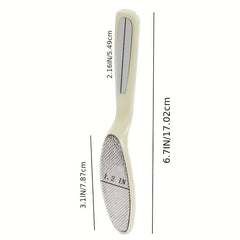Portable Foot File with Brush for Smooth Feet - Callus Remover Dead Skin Scraper