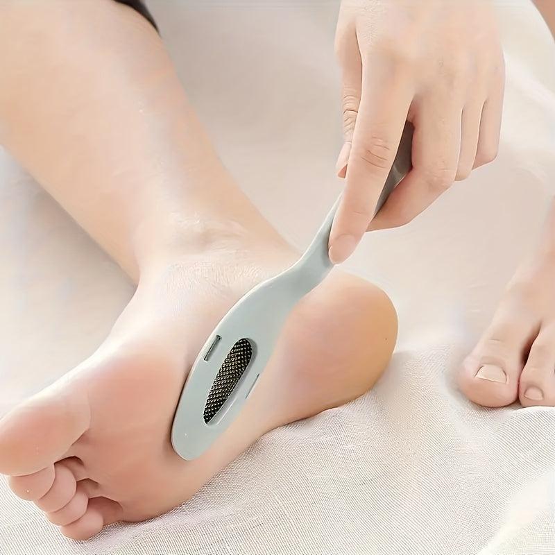 Portable Foot File with Brush for Smooth Feet - Callus Remover Dead Skin Scraper