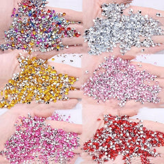 Colorful Glass Crystal Drill Rhinestone Nail Jewelry Accessories