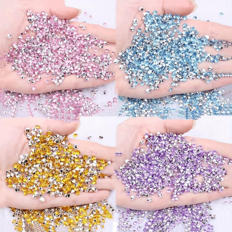 Colorful Glass Crystal Drill Rhinestone Nail Jewelry Accessories
