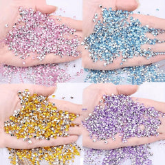 Colorful Glass Crystal Drill Rhinestone Nail Jewelry Accessories