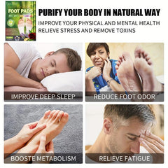Deep Cleansing Foot Pads with Bamboo Vinegar & Ginger Powder for Foot Care