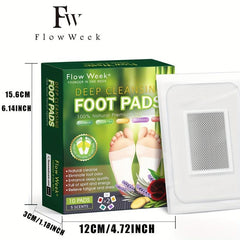 Deep Cleansing Foot Pads with Bamboo Vinegar & Ginger Powder for Foot Care