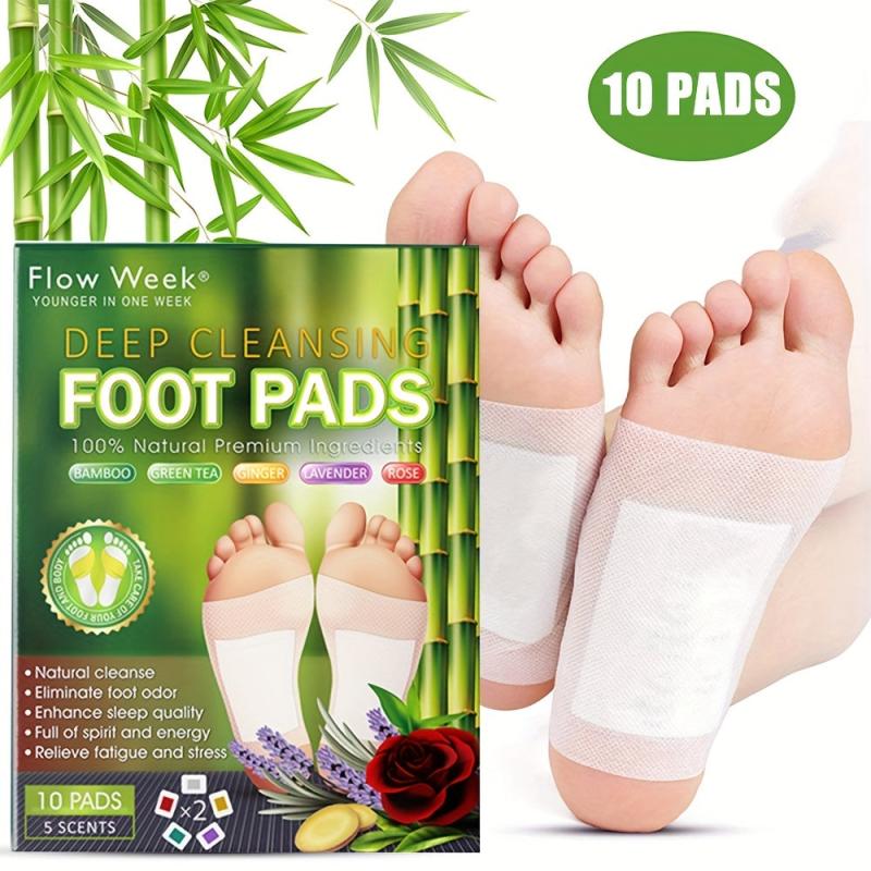Deep Cleansing Foot Pads with Bamboo Vinegar & Ginger Powder for Foot Care