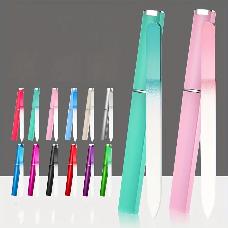 Crystal Glass Nail File Manicure Tool for Polishing and Shaping
