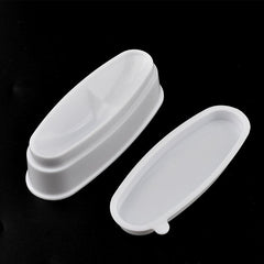 French Nail Dipping Powder Jar Tray Nail Line Mold PVC Tray DIY Nail Art Tool