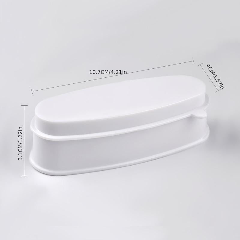 French Nail Dipping Powder Jar Tray Nail Line Mold PVC Tray DIY Nail Art Tool