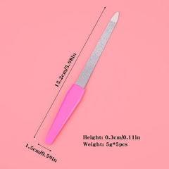 Double Sided Nail Files Stainless Steel Fingernail Toenail File