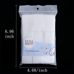450 Pcs Nail Polish Remover Wraps Pure Paper Wipe Degreaser Pads