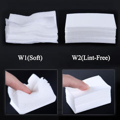 450 Pcs Nail Polish Remover Wraps Pure Paper Wipe Degreaser Pads