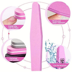 Double-Sided Washable 100 180 Nail Buffer