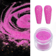 Neon Glitter Sugar Sand Nail Pigment Powder