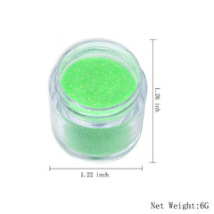 Neon Glitter Sugar Sand Nail Pigment Powder