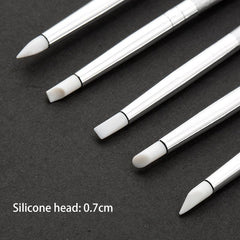 5pcs Silicone Nail Brushes Set for Manicure and Sculpting