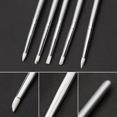 5pcs Silicone Nail Brushes Set for Manicure and Sculpting