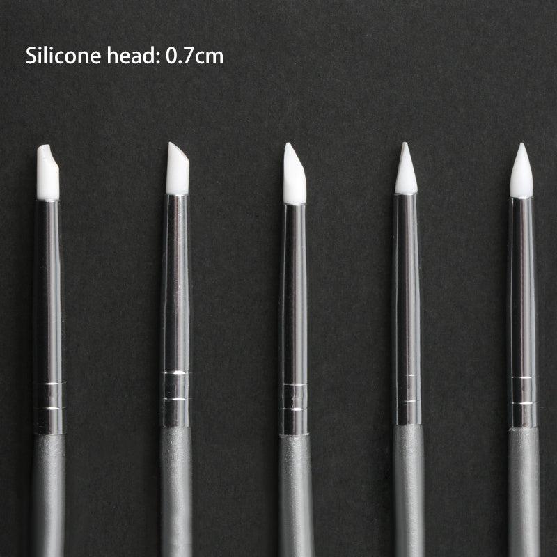 5pcs Silicone Nail Brushes Set for Manicure and Sculpting