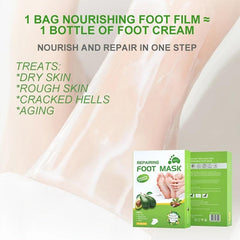 5 Pairs Shea Butter & Avocado Foot Mask with Niacinamide