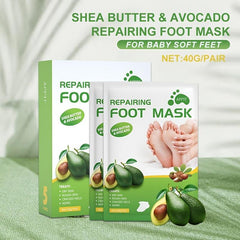 5 Pairs Shea Butter & Avocado Foot Mask with Niacinamide