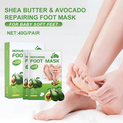 5 Pairs Shea Butter & Avocado Foot Mask with Niacinamide