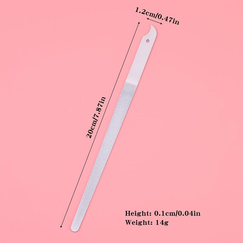Sharp Stainless Steel Nail File Set for Manicure and Pedicure