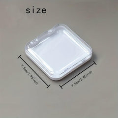 Nail Art Storage Box Square Flip Tool Box