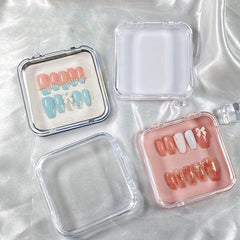 Nail Art Storage Box Square Flip Tool Box