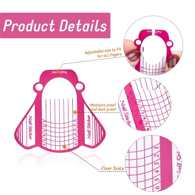 100PCS Nail Forms Acrylic Nail Forms For Nail Extension Tips Long
