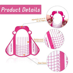 100PCS Nail Forms Acrylic Nail Forms For Nail Extension Tips Long