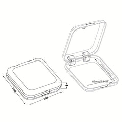 Press On Nails Storage Box Clear Empty Press On Nails Packing Box