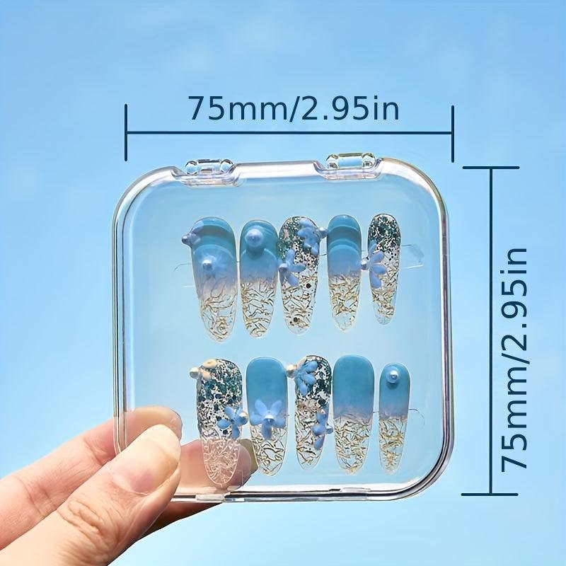 Press On Nails Storage Box Clear Empty Press On Nails Packing Box