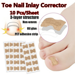10 Pcs Ingrown Toenail Correction Sticker Glueless Corrector Strip Foot Care