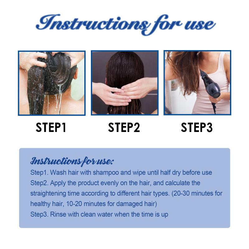 Hair Straightening Cream Protein Corrector Silk And Gloss Hair Straight Cream
