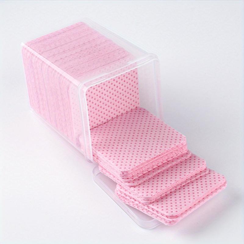 Lint Nail Wipes Nail Polish Remover Pads Pink