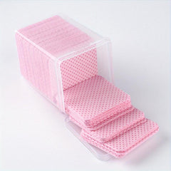 Lint Nail Wipes Nail Polish Remover Pads Pink