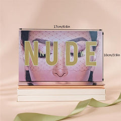 Desert Rose Eyeshadow Palette Brown Pink Purple Pearly Matte Glitter Finish