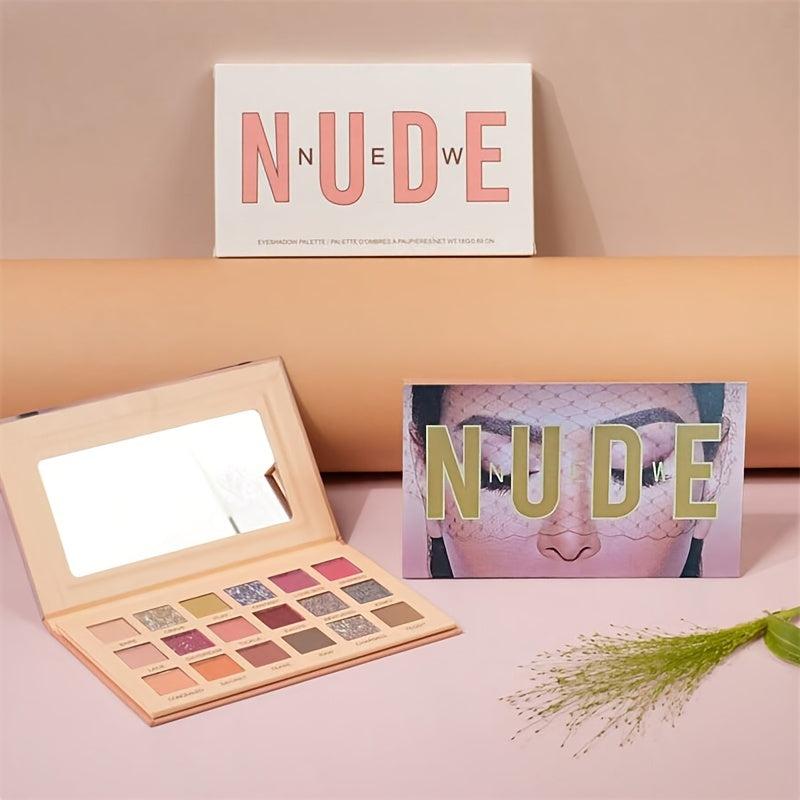 Desert Rose Eyeshadow Palette Brown Pink Purple Pearly Matte Glitter Finish