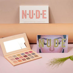 Desert Rose Eyeshadow Palette Brown Pink Purple Pearly Matte Glitter Finish