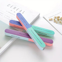Sided Nail File Set Polish Sponge Nail Files Sand Bars Manicure Tools