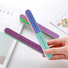 Sided Nail File Set Polish Sponge Nail Files Sand Bars Manicure Tools