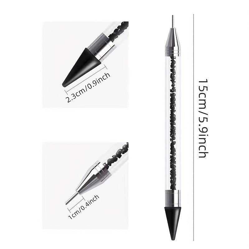 8pcs Double Head Point Drill Pen Dot Painting Point Pen Rhinestone Picker