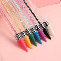 8pcs Double Head Point Drill Pen Dot Painting Point Pen Rhinestone Picker