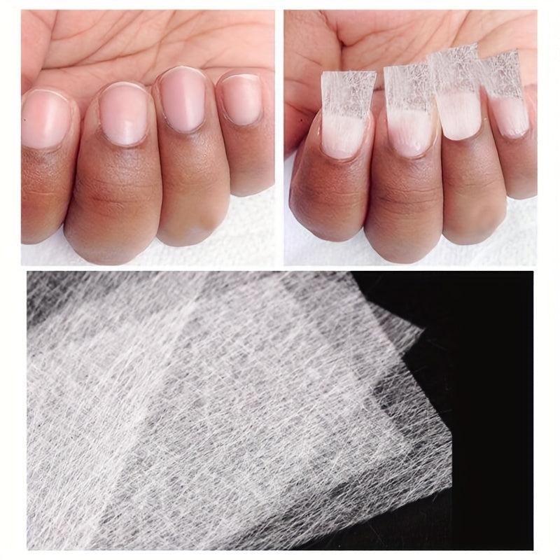 Non Woven Fiber Gel Nail Wrap for DIY Nail Art Silk Fiberglass Nail Wrap