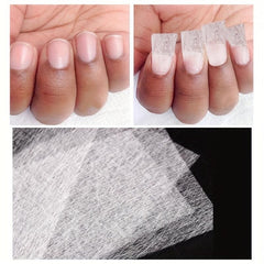 Non Woven Fiber Gel Nail Wrap for DIY Nail Art Silk Fiberglass Nail Wrap