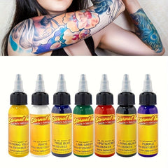 7pcs Tattoo Ink Set Professional Pigment Long Lasting Supplies