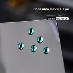 10pcs Devil's Eye Nail Art Charms Cat Eye Nail Art Accessories