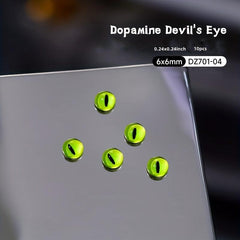 10pcs Devil's Eye Nail Art Charms Cat Eye Nail Art Accessories