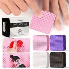 180 Pcs Nail Wipes Lint Polish Remover Pad Lint Wipes