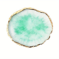 Resin Painting Palette Golden Edge Nail Art Display Board