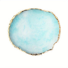 Resin Painting Palette Golden Edge Nail Art Display Board