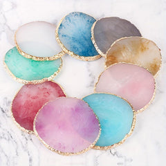 Resin Painting Palette Golden Edge Nail Art Display Board